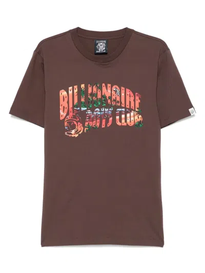Billionaire Boys Club Tropical Island Fill Arch-logo T-shirt In Brown