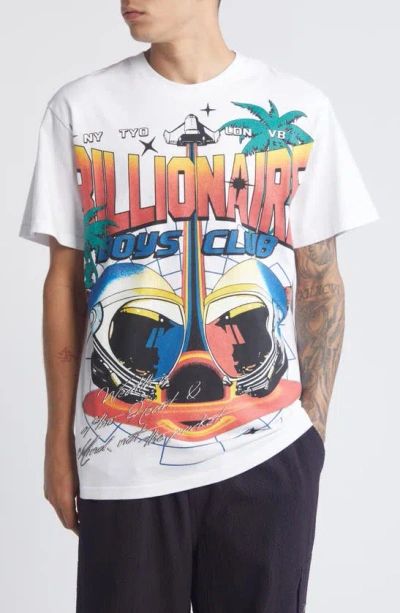 Billionaire Boys Club Tropics Graphic T-shirt In Bleach White