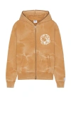 Billionaire Boys Club Helmet Head French Terry Zip Hoodie In Chipmunk
