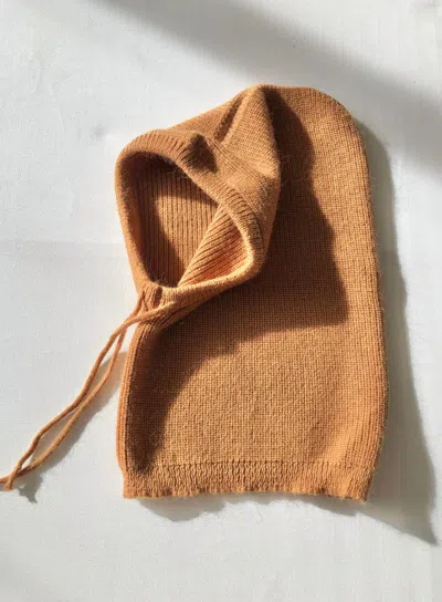 Billy Bamboo Women's Angora Wool Balaclava In Camel In Brown