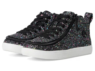 Billy Footwear Billy Classic D|r Ii High Kid's Shoes Black Glitter : 3 Little Kid Xw, Canvas In Animal Print