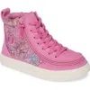 Billy Footwear Billy Classic Lace High Gltr In Pink