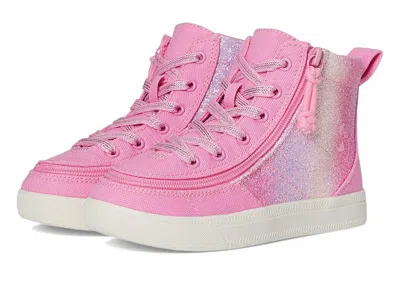 Billy Footwear Billy Classic Lace High Kid's Shoes Pink Glitz 1 : 7 Toddler M, Canvas