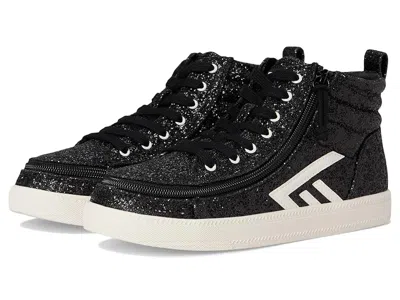 Billy Footwear Billy Cs High Top (little Kid/big Kid) Kids Shoes Black Glitz : 3 Little Kid M, Canvas In Multi