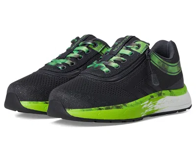 Billy Footwear Billy Sport Inclusion (big Kid/little Kid) Kids Shoes Smoke/lime Fire : 10 Toddler W, Textile In Black