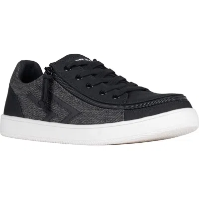 Billy Footwear Canvas Low Sneaker In Black/grey