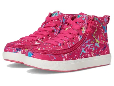 Billy Footwear Billy Classic D|r Ii High Kid's Shoes Sasha's Splatter : 2 Little Kid W, Canvas In Pink