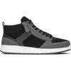 Billy Footwear Comfort Double Zip High Top Sneaker In Black