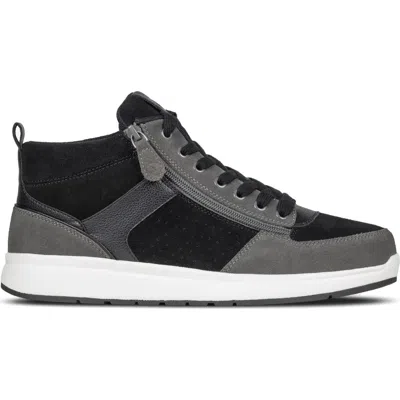 Billy Footwear Comfort Double Zip High Top Sneaker In Black