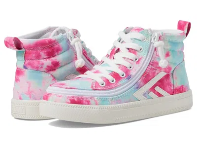 Billy Footwear Cs Sneaker High (little Kid/big Kid) Kid's Shoes Pink Watercolor: 7 Big Kid M In Multi