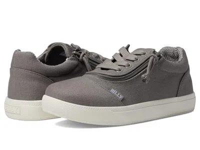 Billy Footwear Dr Short Wrap Low Ii (little Kid/big Kid) Kid's Shoes Dark Grey : 7 Big Kid Xw, Canvas In Gray