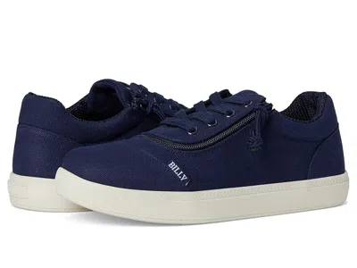 Billy Footwear Dr Short Wrap Low Ii (little Kid/big Kid) Kid's Shoes Navy : 13 Little Kid Xw, Canvas In Blue