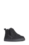 Billy Footwear Kids' Billy Cs High Top Sneaker In Black To The Floor