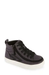 Billy Footwear Kids' Billy Cs High Top Sneaker In Charcoal/black