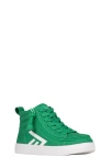 Billy Footwear Kids' Billy Cs High Top Sneaker In Green/white