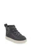 Billy Footwear Kids' Classic High Top Sneaker In Charcoal/ White