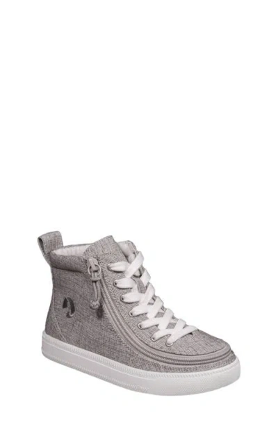 Billy Footwear Kids' Classic High Top Sneaker In Grey Jersey