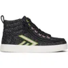 Billy Footwear Kids' Wicked Black Glitz High Top Sneaker In Multi