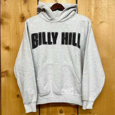 Pre-owned Billy Hill Spellout Logo Hoodie Black M New White Trash In Grey