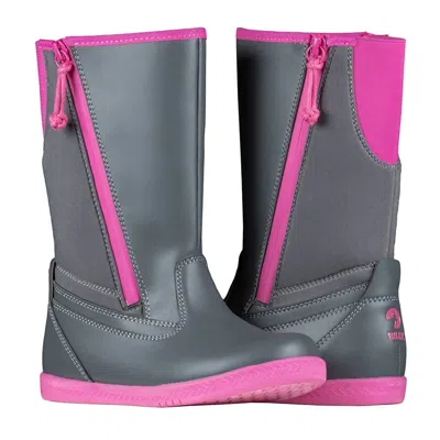 Billy Kids  Footwear Bk21323-020 Gray Pink Water Resistant Rain Boots Jobb1564