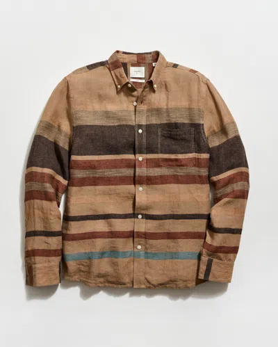 Billy Reid Archive Stripe Weave Tuscumbia Shirt Button Down In Multi