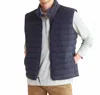 Billy Reid Baffle Vest In Dark Navy In Blue