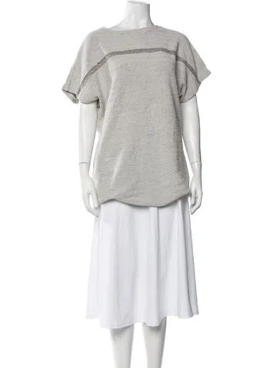 Pre-owned Billy Reid Bateau Neckline Mini Dress In Neutral