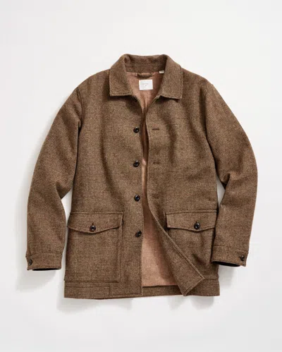 Billy Reid Bennet Overcoat - Brown Multi