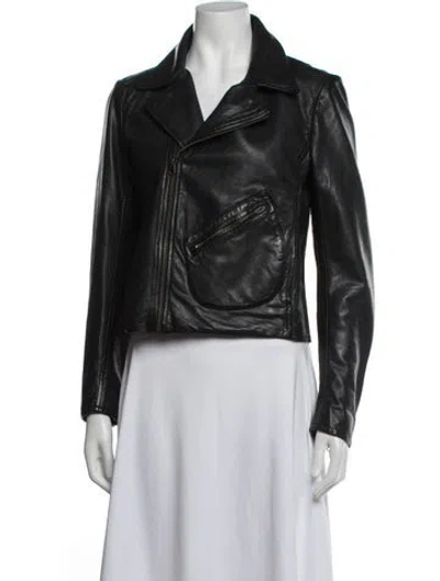 Pre-owned Billy Reid Biker Jacket In Black