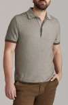 Billy Reid Bird's Eye Piqué Polo Sweater In Multi