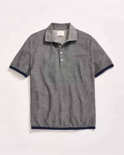 Billy Reid Birdseye Pique Sweater Polo