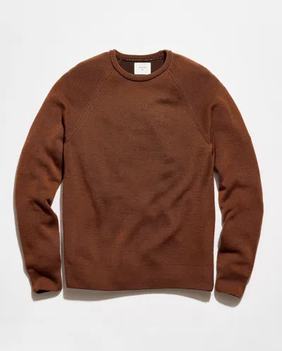 Billy Reid Bishop Rib Crew In Brown