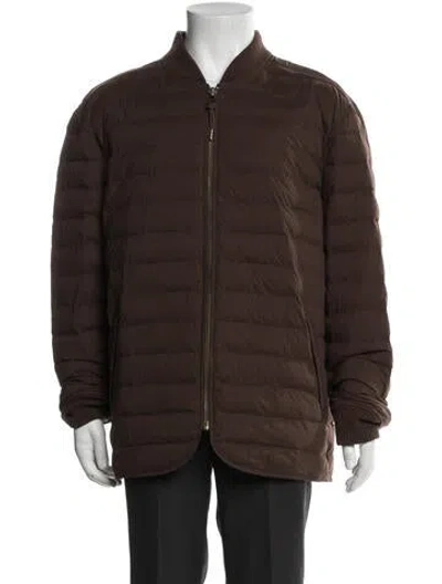 Pre-owned Billy Reid Bomber Jacket In Brown