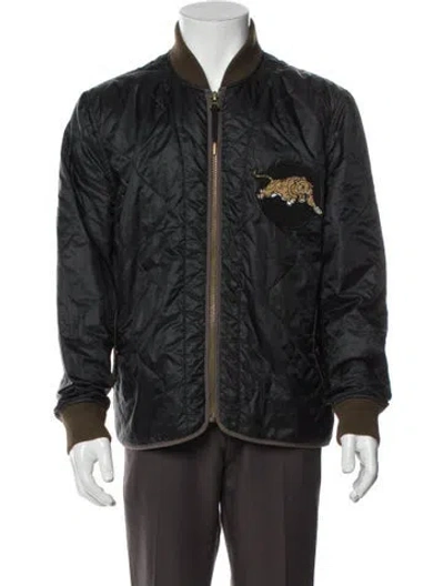 Pre-owned Billy Reid Bomber Jacket In Gray