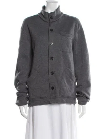 Pre-owned Billy Reid Bomber Jacket In Gray