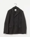 Billy Reid Bond Peacoat In Grey Heather