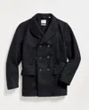Billy Reid Bond Wool Blend Peacoat In Black