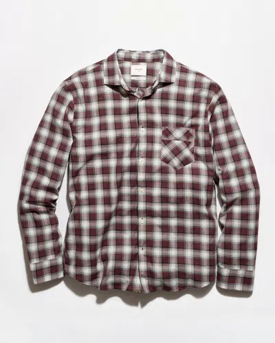Billy Reid Boucle Plaid John T Shirt In Port