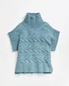 Billy Reid Cable Shell Sweater In Heathered Hydro