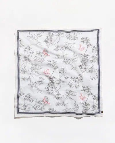 Billy Reid Cardinal Bandana In Tinted White Multi