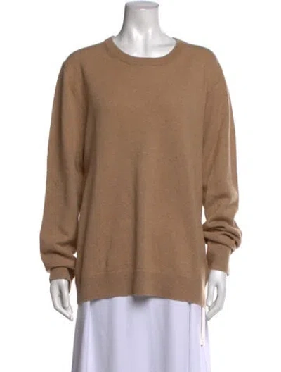 Pre-owned Billy Reid Cashmere Crew Neck Sweater In Brown