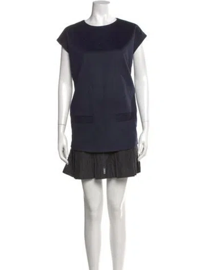 Pre-owned Billy Reid Cashmere Mini Dress In Gray