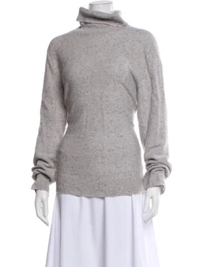 Pre-owned Billy Reid Cashmere Turtleneck Sweater In Blue