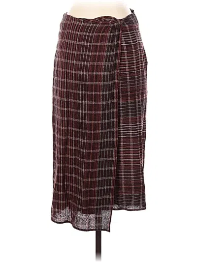 Pre-owned Billy Reid Casual Skirt In Burgundy