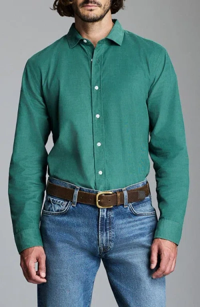 Billy Reid Cedar Corduroy Button-up Shirt In Green
