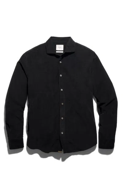 Billy Reid Cedar Corduroy Button-up Shirt In Black