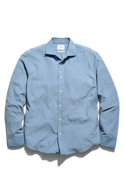 Billy Reid Cedar Corduroy Button-up Shirt In Blue