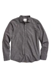 Billy Reid Paisley Melange Cedar Shirt In Asphalt
