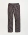 Billy Reid Chambray Flat Front Pant In Gray