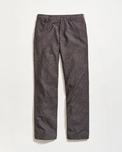 Billy Reid Chambray Flat Front Pant In Gray